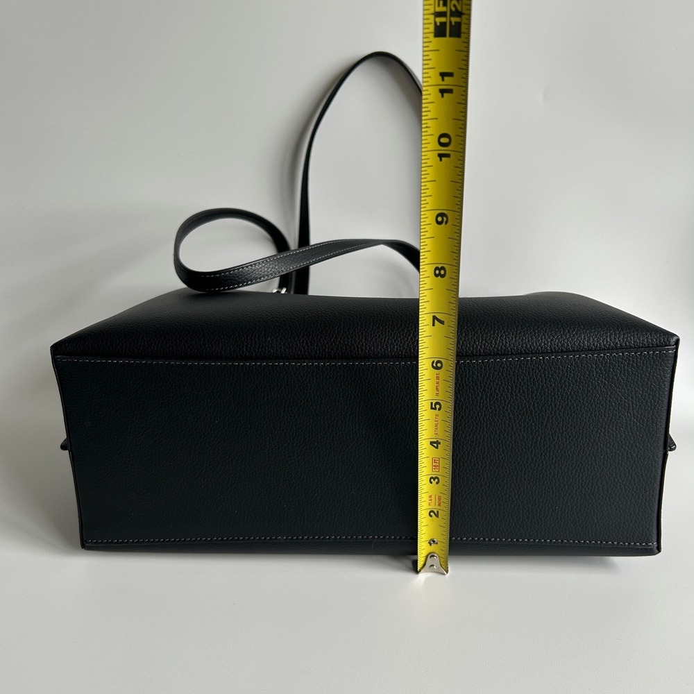 Coach Mollie Tote Black Pebbled Leather Shoulder Bag 1671 Excellent - Picture 13 of 13